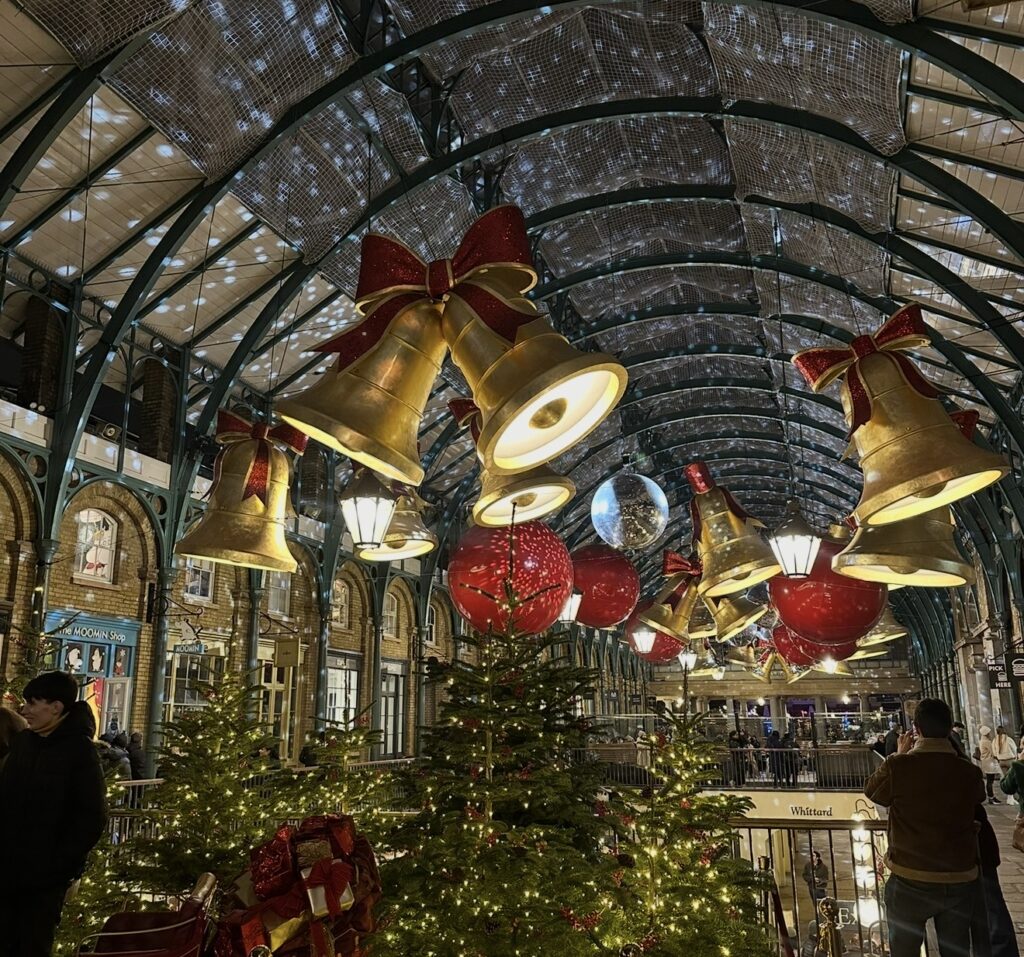 London Christmas Lights 2025 Covent Garden display